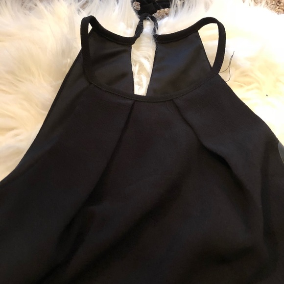 Black halter dress lace side size1 brand:Teeze me - Picture 6 of 8